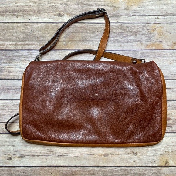 Vintage Leather Crossbody Bag Purse Made in Italy - Picture 3 of 7